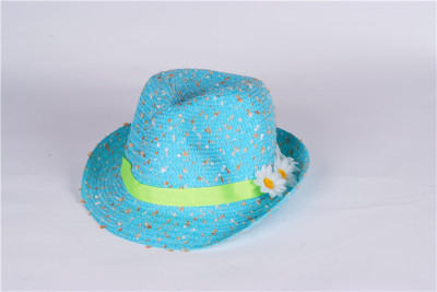 Kids caps baby Hat Korea girls liangmao children spring summer cute Hat straw hats wave