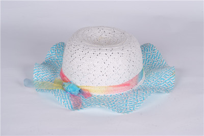 Korea Korean summer children's baby girl fisherman Hat Sun Hat Beach Hat straw hat liangmao Hat Chao