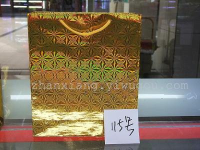 Laser paper gift bag series For Medium Gold color only laser bags 