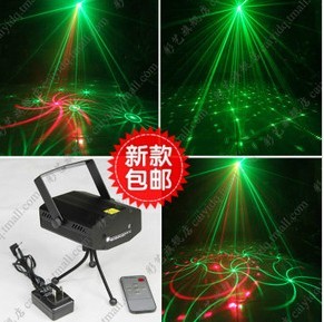 Mini laser stage light 09 red and green star party light Christmas atmosphere light