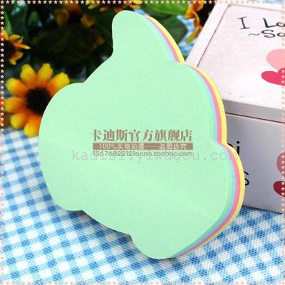 Factory direct sale of special stickers paper cartoon shape note pad stickers.