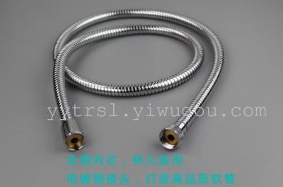 Explosion-proof elastic stainless steel double fastening shower hose shower hardware accessories 1.5M