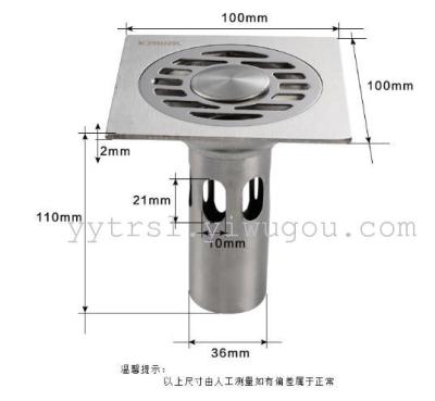 Stainless steel floor drain in Sham Shui Po and odor-resistant insect floor drain core toilet
