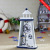 Lighthouse Clock Mediterranean Style Blue and White Lighthouse Clock Ma08021A-C