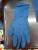 Light blue thick latex gloves