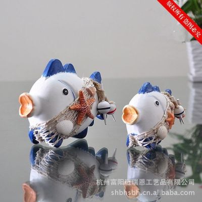 Lovers on Fish Household Ornament Pieces Mediterranean-style MA12028