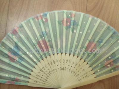 Chinese traditional cloth folding fan wholesale