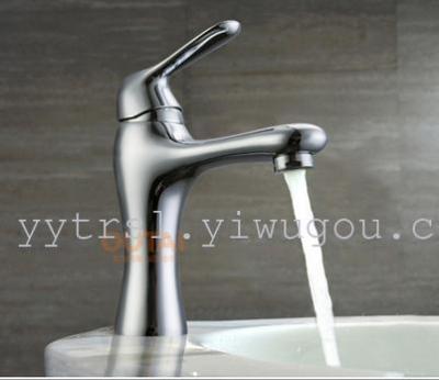 Wash faucet tub copper basin-bathroom basin faucet-type single lever single hole basin mixer