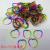 Love shape 6 color rubber bands green factory outlets can be customized