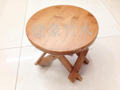 Factory wholesale wooden round folding stool
