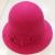 Pure wool felt custom-shaped women and three decorative flower bucket Hat wool fisherman's hat