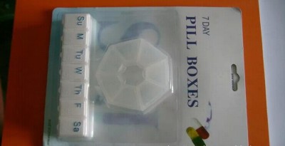 Combination pill box 7 days pill box round pill box