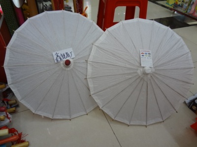 Factory direct sales large and small children blank paper umbrella manual painting umbrella kindergarten art craft 
