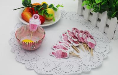 Disposable high-temperature-resistant oil-paper cupcakes muffin multi-pattern