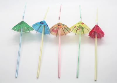 Art tea siphon disposable umbrella straw colored fruit juice through a straw straw