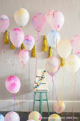Lanfei Factory Direct Sales No. 8 12-Inch Thickened Cloud Rubber Balloons Premium Gifts