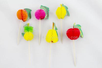 Creative toothpick fruit toothpick wine toothpick wooden fruit toothpick food toothpick cocktail toothpick