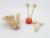 Creative wooden round toothpick fruit fork cake pick manufacturers direct sales