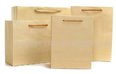 Customized clothing wholesale new portable gift bag brown paper gift bag fashion ladies packing the bags solid color