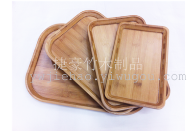 Bamboo trays four set