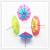 Flower paper umbrella fruit sign wholesale/fruit plate umbrella sign/wine sign decoration cocktail decoration