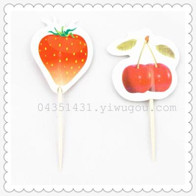 Strawberry fruit pick creative fruit pick fruit fork craft toothpick