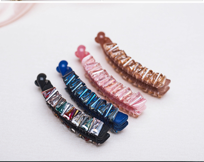 2016 Korean crystal jewelry fashion headdress hairpin headband banana clip socks crafts