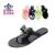"Order" pinch new jelly flip-flops Butterfly floral Crystal solid color flat-bottomed ladies ' slippers