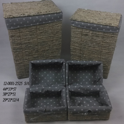 Straw and Willow Woven Products, Storage Basket, Wicker Basket, Storage Basket Grass Laundry Basket Storage Basket