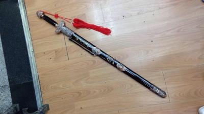 28 inch paint Kirin sword sword in Longquan town house evil spirits not edged