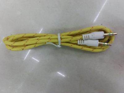 Color woven car AUX audio cable audio cable 3.5mm to the public on public record cable