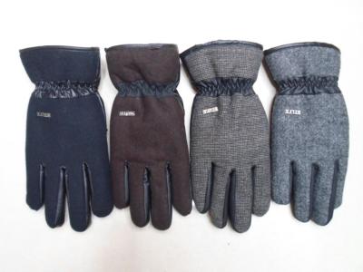New men's wool cold warm coral fleece fabric fashion gloves in high-end atmosphere on the grade
