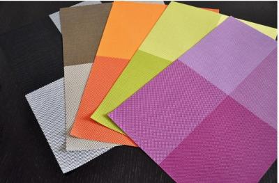 Wholesale Supply Tian Zi Ge Placemat PVC Mat Textilene Placemat Coaster Heat Proof Mat Table Mat
