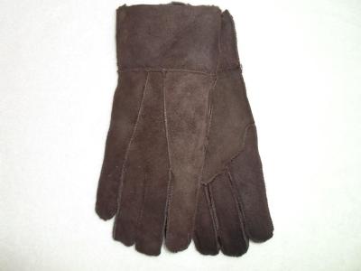 Men's genuine leather Sheepskin wool fur gloves