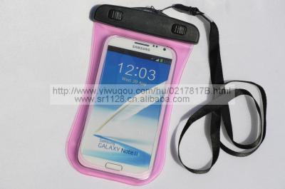 Mobile phone waterproof bag, fitness for IPHONE4, IPHONE5, Samsung S3 4.3-5.5 inch cell phone