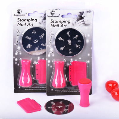 Nail Beauty Tool Set Wholesale Suction Card Printing Template Three-Piece Manicure DIY Suit