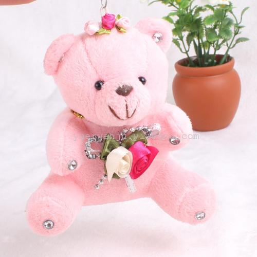 plush toy bear pendant plush pendant bear pendant bag bouquet pendant diamond bear pendant 10cm bear pendant