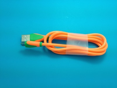 Samsung Android phone fluorescent data line Mike V8 mobile phone data cable, a USB data cable charger