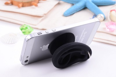 Factory direct creative personality silicone ear phone holder, ears multi-functional bracket, suitable for all brands mobile phones