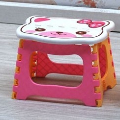 Portable folding stool small bench low stool child thickened colored stools