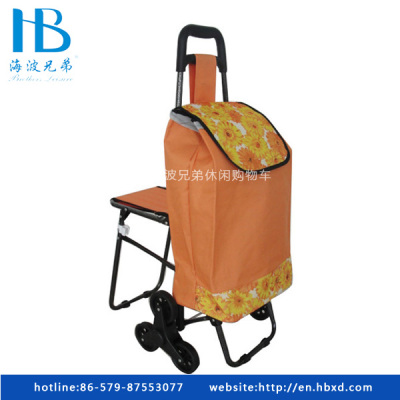 Shopping Cart, Shopping Cart with Seats, Colorful Shopping Cart, Shopping Cart for Middle-aged and Elderly People