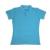 220g ladies Lady's waist blue short sleeve t-shirt 80% cotton 20% polyester