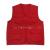 Red pockets polyester/cotton men vest zipper vest jacket