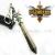 Factory direct anime around the League of legends with Keychain weapon knife