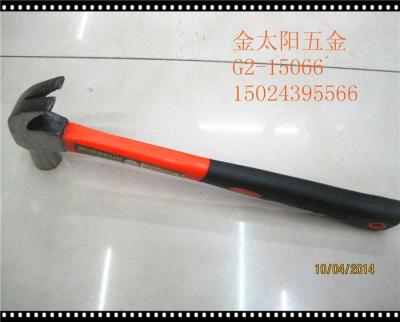 Fingers wrap plastic handle claw hammer