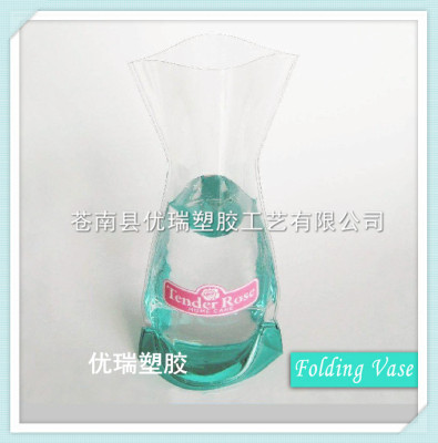 Transparent plastic pvc vase