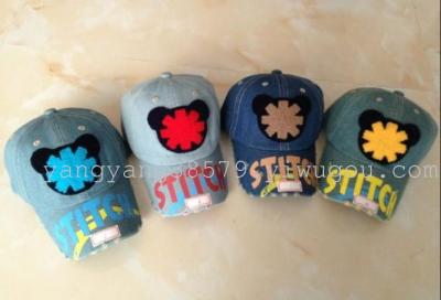 2014 new Korean children cartoon cowboy cotton baseball cap Hat