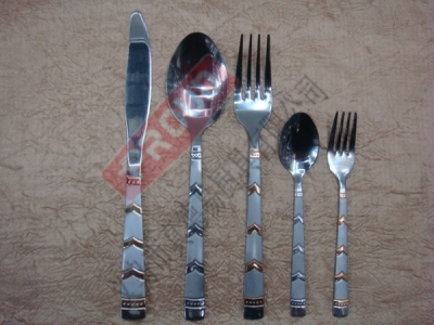 3240A gold-plated stainless steel tableware stainless steel cutlery, knives, forks, and spoons