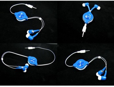 Js - 3104 - in the ear contractile earphone, retractable earphone telescopic stress headset stereo MP3 earphone