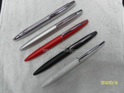 Hot sale new OEM direct colors turn oily metal ballpoint pen